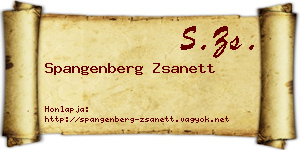 Spangenberg Zsanett névjegykártya